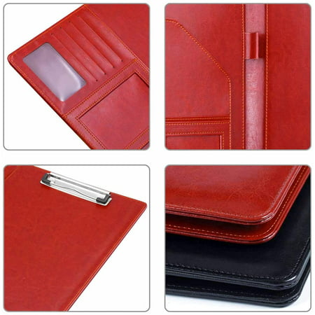 Leather Storage Cover for Letter Writing Pad,Notepad Clipboard Folder Portfolio 